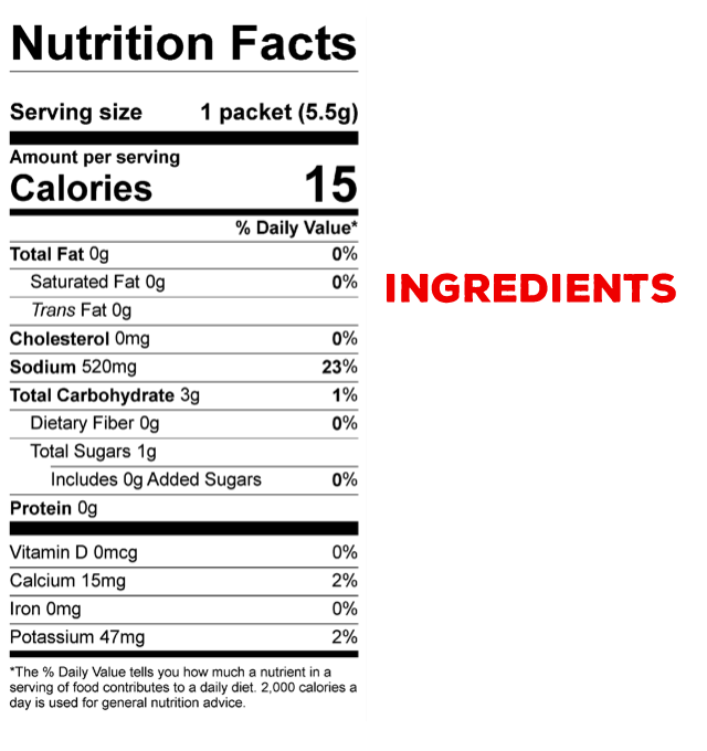 Nutrition Facts & Ingredients